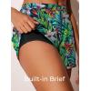 image:imageSummer Mae Blouson Womens Tankini Swimsuits 2026 Modest Tummy Control Bathing Suits Swim Shorts with Pockets for BeachRainforest Bloom