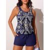 image:imageSummer Mae Blouson Womens Tankini Swimsuits Tummy Control Modest 2026 Two Piece with Sporty Pockets Bathing SuitsBeautiful Crown