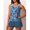 image:imageSummer Mae Blouson Womens Tankini Swimsuits Tummy Control Modest 2026 Two Piece with Sporty Pockets Bathing SuitsBranches Vines Flowers