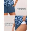 image:imageSummer Mae Blouson Womens Tankini Swimsuits Tummy Control Modest 2026 Two Piece with Sporty Pockets Bathing SuitsBranches Vines Flowers