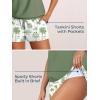 image:imageSummer Mae Blouson Womens Tankini Swimsuits Tummy Control Modest 2026 Two Piece with Sporty Pockets Bathing SuitsCoconut Tree Island