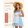 image:imageSummer Mae Smocked Maternity Swim Dress One Piece Swimsuit with Builtin Pockets Bottom Ruffle A Line Pregnancy Bathing SuitBaby Blue