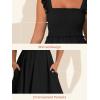 image:imageSummer Mae Smocked Maternity Swim Dress One Piece Swimsuit with Builtin Pockets Bottom Ruffle A Line Pregnancy Bathing SuitBlack