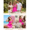 image:imageSummer Mae Smocked Maternity Swim Dress One Piece Swimsuit with Builtin Pockets Bottom Ruffle A Line Pregnancy Bathing SuitHot Pink