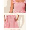 image:imageSummer Mae Smocked Maternity Swim Dress One Piece Swimsuit with Builtin Pockets Bottom Ruffle A Line Pregnancy Bathing SuitLight Pink