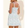 image:imageSummer Mae Smocked Maternity Swim Dress One Piece Swimsuit with Builtin Pockets Bottom Ruffle A Line Pregnancy Bathing SuitWatercolor Wildflower