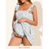 image:imageSummer Mae Smocked Maternity Swim Dress One Piece Swimsuit with Builtin Pockets Bottom Ruffle A Line Pregnancy Bathing SuitWatercolor Wildflower