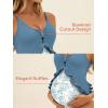 image:imageSummer Mae Maternity Swimsuit One Piece Ruffle Cutout Pregnancy Bathing Suit Lace Up SwimwearBlue Bloom