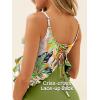 image:imageSummer Mae Maternity Swimsuit One Piece Ruffle Cutout Pregnancy Bathing Suit Lace Up SwimwearPalm Paradise