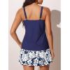 image:imageSummer Mae Womens Tankini Swimsuits with Skirt Two Piece Tummy Control Bathing Suits Printed Swimdress Swimwear 2026Monstera Leaf Silhouette