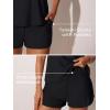 image:imageSummer Mae Blouson Tankini Swimsuits for Women 2026 Tummy Control Two Piece Bathing Suits with Sporty Pockets Swim ShortsBlack