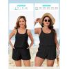 image:imageSummer Mae Plus Size Swim Romper Women One Piece Swimsuit Blouson Bathing Suit with Pockets 2026 Modest SwimwearBlack