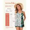 image:imageSummer Mae Plus Size Swim Romper Women One Piece Swimsuit Blouson Bathing Suit with Pockets 2026 Modest SwimwearGreen Leopard
