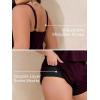 image:imageSummer Mae Plus Size Swim Romper Women One Piece Swimsuit Blouson Bathing Suit with Pockets 2026 Modest SwimwearPurplish Red