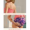 image:imageSummer Mae Maternity High Waist Swimsuit Ruffle Hem Bikini Bathing Suit Shirred Bandeau Two Piece Pregnancy SwimwearPurplish Pink
