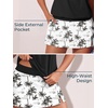image:imageSummer Mae Blouson Womens Tankini Swimsuits with Skirt Modest Tummy Control Bathing Suits Side Pocket Swimwear 2026Black Palm Tree