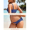 image:imageSummer Mae Maternity 3 Piece Swimsuits Low Rise Bikini Set Criss Cross V Neck Bathing Suit Self Tie Sarong Pregnancy SwimwearDewdrop Blooms