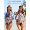 image:imageSummer Mae Maternity 3 Piece Swimsuits Low Rise Bikini Set Criss Cross V Neck Bathing Suit Self Tie Sarong Pregnancy SwimwearDewdrop Blooms
