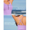 image:imageSummer Mae Ribbed One Piece Swimsuits for Women Button up Swimwear Tummy Control Retro Bathing SuitsViolet