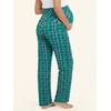 image:imageSummer Mae Viscose Maternity Pajama Pants Pregnancy Lounge Pant Soft Wide Leg Stretchy Yoga Trousers with PocketsGreen Plaid