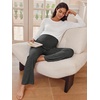 image:imageSummer Mae Viscose Maternity Pajama Pants Pregnancy Lounge Pant Soft Wide Leg Stretchy Yoga Trousers with PocketsGrey