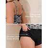 image:imageSummer Mae Plus Size Swim Romper Women One Piece Swimsuit Blouson Bathing Suit with Pockets 2026 Modest SwimwearGeometric Black