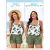 image:imageSummer Mae Plus Size Swim Romper Women One Piece Swimsuit Blouson Bathing Suit with Pockets 2026 Modest SwimwearGreen Shadow