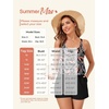 image:imageSummer Mae Plus Size Swim Romper Women One Piece Swimsuit Blouson Bathing Suit with Pockets 2026 Modest SwimwearPinkblue Jungle
