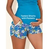 image:imageSummer Mae Maternity Two Piece Swimsuit Tankini High Waist Pregnancy Bathing Suit with Pockets Cross Back SwimwearBlue
