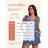 image:imageSummer Mae Ruffle Swim Romper One Piece Swimsuit Women Modest Bathing SuitBlack Paisley