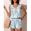 image:imageSummer Mae Ruffle Swim Romper One Piece Swimsuit Women Modest Bathing SuitPaisley