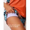 image:imageSummer Mae Blouson Womens Tankini Swimsuits Tummy Control Bathing Suits  Swim shorts with pocketsmodest top with removable padded2piece swimwear 2026 for beachpoolcruiseTropical Green Foliage
