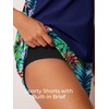 image:imageSummer Mae Blouson Womens Tankini Swimsuits Tummy Control Bathing Suits  Swim shorts with pocketsmodest top with removable padded2piece swimwear 2026 for beachpoolcruiseRainforest Bloom