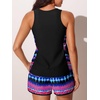 image:imageSummer Mae Blouson Womens Tankini Swimsuits Tummy Control Bathing Suits  Swim shorts with pocketsmodest top with removable padded2piece swimwear 2026 for beachpoolcruiseRedblue Shimmer