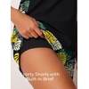 image:imageSummer Mae Blouson Womens Tankini Swimsuits Tummy Control Bathing Suits  Swim shorts with pocketsmodest top with removable padded2piece swimwear 2026 for beachpoolcruiseYellow Green Monstera