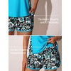 image:imageSummer Mae Blouson Womens Tankini Swimsuits Tummy Control Bathing Suits  Swim shorts with pocketsmodest top with removable padded2piece swimwear 2026 for beachpoolcruiseBlack Floral Sketch
