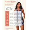 image:imageSummer Mae Blouson Womens Tankini Swimsuits Tummy Control Bathing Suits  Swim shorts with pocketsmodest top with removable padded2piece swimwear 2026 for beachpoolcruiseRedblue Shimmer