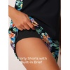 image:imageSummer Mae Blouson Womens Tankini Swimsuits Tummy Control Bathing Suits  Swim shorts with pocketsmodest top with removable padded2piece swimwear 2026 for beachpoolcruiseMulticolor Flora