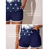 image:imageSummer Mae Blouson Womens Tankini Swimsuits Tummy Control Bathing Suits  Swim shorts with pocketsmodest top with removable padded2piece swimwear 2026 for beachpoolcruiseFlag of Hearts