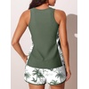 image:imageSummer Mae Blouson Womens Tankini Swimsuits Tummy Control Bathing Suits  Swim shorts with pocketsmodest top with removable padded2piece swimwear 2026 for beachpoolcruiseGreen Shadowa
