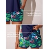 image:imageSummer Mae Blouson Womens Tankini Swimsuits Tummy Control Bathing Suits  Swim shorts with pocketsmodest top with removable padded2piece swimwear 2026 for beachpoolcruiseRainforest Bloom