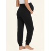 image:imageSummer Mae Viscose Maternity Jogger Pants Pregnancy Lounge Pant with Pocket  Soft stretchy womens pajama comfy sweatpant great for workout yoga work occasions and casual wearBlack