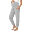 image:imageSummer Mae Viscose Maternity Jogger Pants Pregnancy Lounge Pant with Pocket  Soft stretchy womens pajama comfy sweatpant great for workout yoga work occasions and casual wearLight Grey