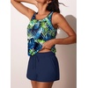 image:imageSummer Mae Womens Tankini Swimsuits Two Piece with Pockets Bathing Suits  Modest FitSide PocketsTummy ControlBuiltin BoyshortsRemovable PadsSoft Coverage for Beach VacationsWatercolor Phoenix Palm