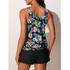 image:imageSummer Mae Womens Tankini Swimsuits Two Piece with Pockets Bathing Suits  Modest FitSide PocketsTummy ControlBuiltin BoyshortsRemovable PadsSoft Coverage for Beach VacationsMulticolor Flora