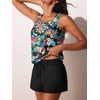 image:imageSummer Mae Womens Tankini Swimsuits Two Piece with Pockets Bathing Suits  Modest FitSide PocketsTummy ControlBuiltin BoyshortsRemovable PadsSoft Coverage for Beach VacationsMulticolor Flora